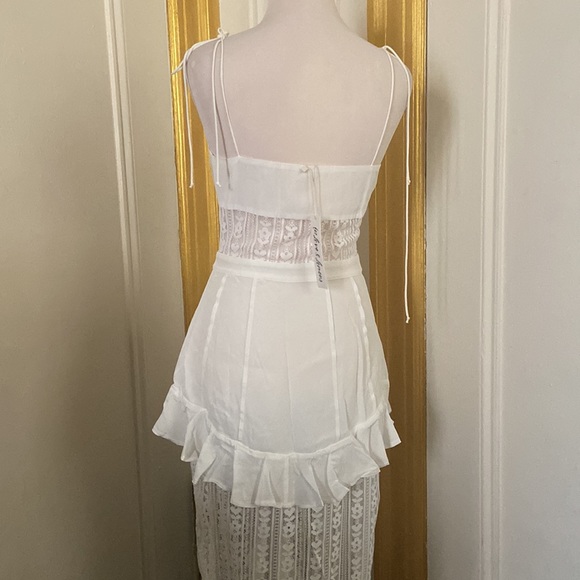 Lovebird Lace Midi Dress, White - Picture 5 of 5